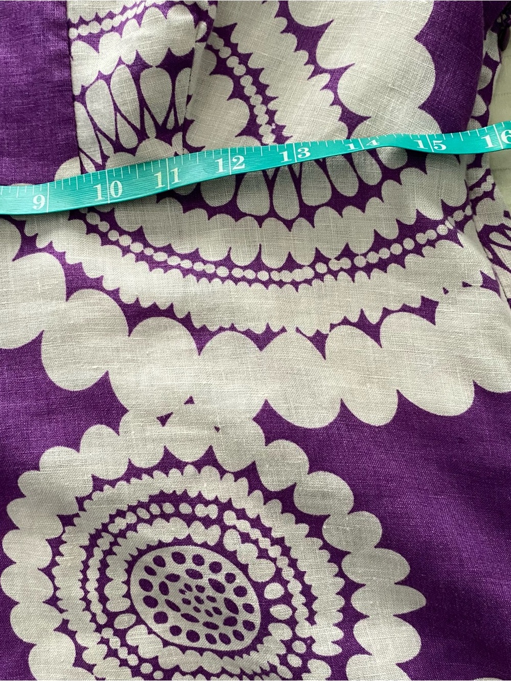 Purple & Cream Printed Tunic Dress - Picture 6 of 7